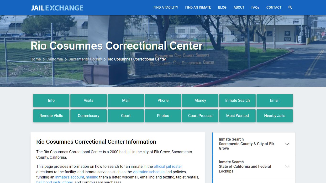 Rio Cosumnes Correctional Center - Jail Exchange